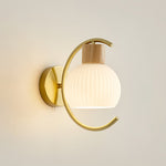Modern Wood Grain Wall Light