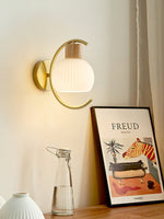 Modern Wood Grain Wall Light
