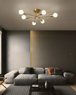 Molecular Brass Ceiling Light