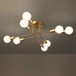 Molecular Brass Ceiling Light