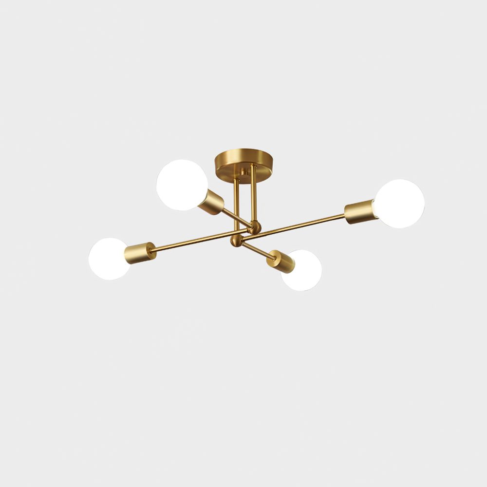 Molecular Brass Ceiling Light
