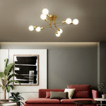 Molecular Brass Ceiling Light