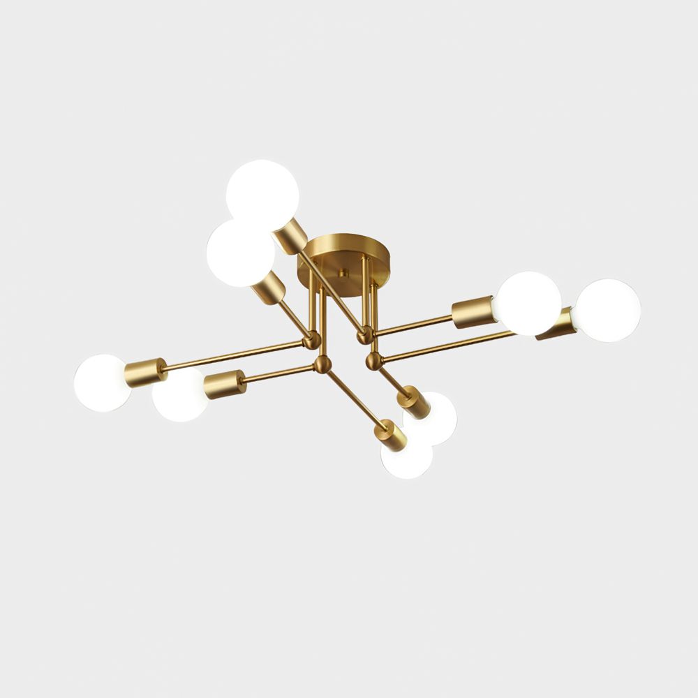 Molecular Brass Ceiling Light