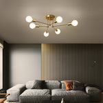 Molecular Brass Ceiling Light