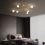 Molecular Brass Ceiling Light