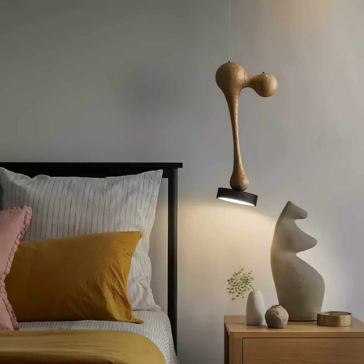 Molecule Wooden Pendant Light – Handcrafted LED Pendant for Modern Interiors