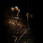 Molecule Wooden Pendant Light – Handcrafted LED Pendant for Modern Interiors