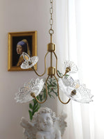 Monique Lhuillier Glass Butterfly Chandelier in Antique Copper