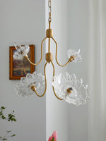 Monique Lhuillier Glass Butterfly Chandelier in Antique Copper
