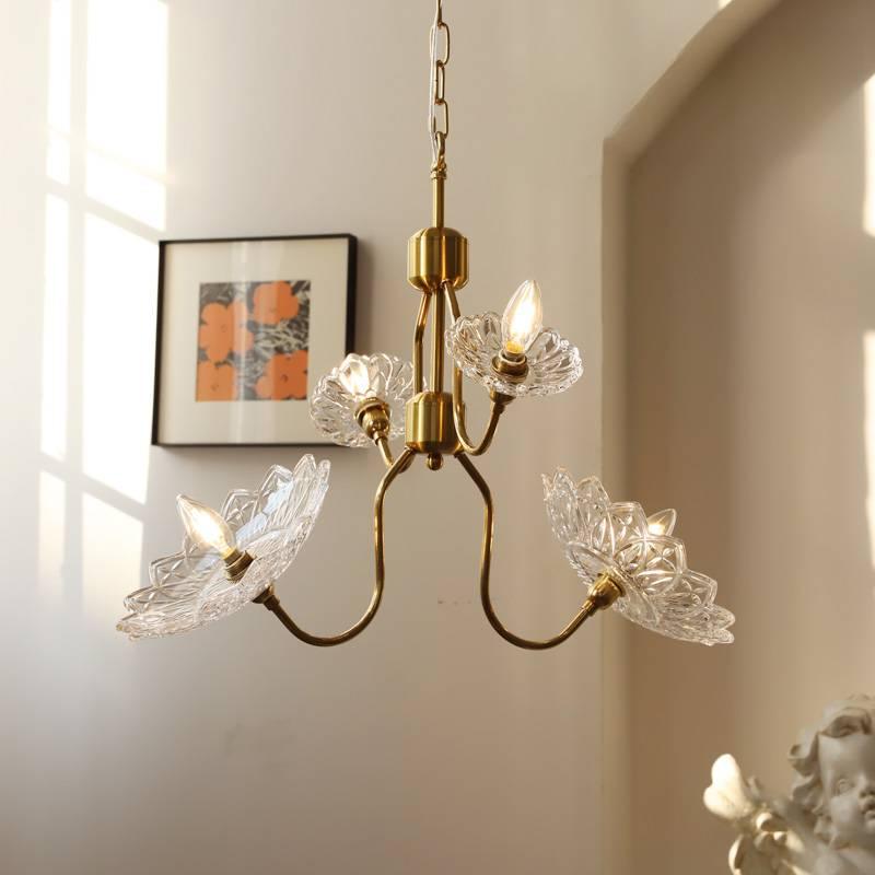 Monique Lhuillier Glass Butterfly Chandelier in Antique Copper