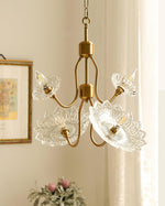 Monique Lhuillier Glass Butterfly Chandelier in Antique Copper