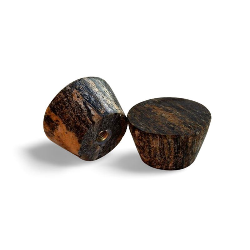 Monolith Natural Stone Cabinet Pull Handle in Marble and Travertine