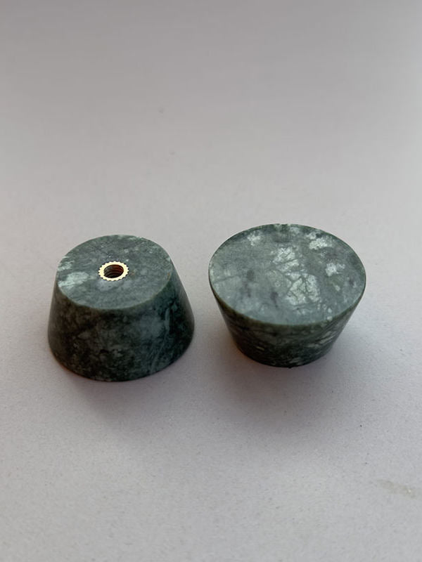 Monolith Natural Stone Cabinet Pull Handle in Marble and Travertine