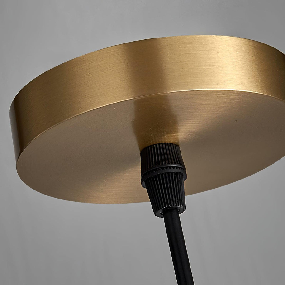 Monty Alabaster Pendant Light in Brass with Braided Cord