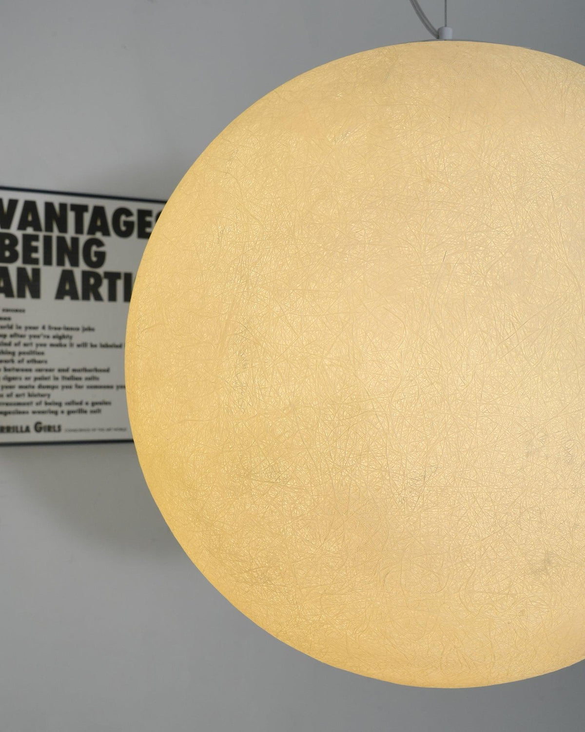 Moon Pendant Lamp – Celestial Resin Hanging Light for Modern Interiors
