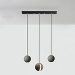 Moon Concrete Pendant Light – Modern Minimalist LED Ceiling Lamp