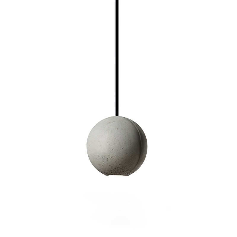 Moon Concrete Pendant Light – Modern Minimalist LED Ceiling Lamp