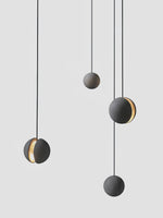 Moon Concrete Pendant Light – Modern Minimalist LED Ceiling Lamp