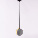 Moon Concrete Pendant Light – Modern Minimalist LED Ceiling Lamp