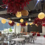 Moon Pendant Lamp – Celestial Resin Hanging Light for Modern Interiors