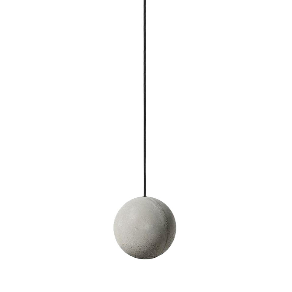 Moon Concrete Pendant Light – Modern Minimalist LED Ceiling Lamp