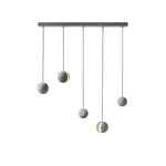 Moon Concrete Pendant Light – Modern Minimalist LED Ceiling Lamp