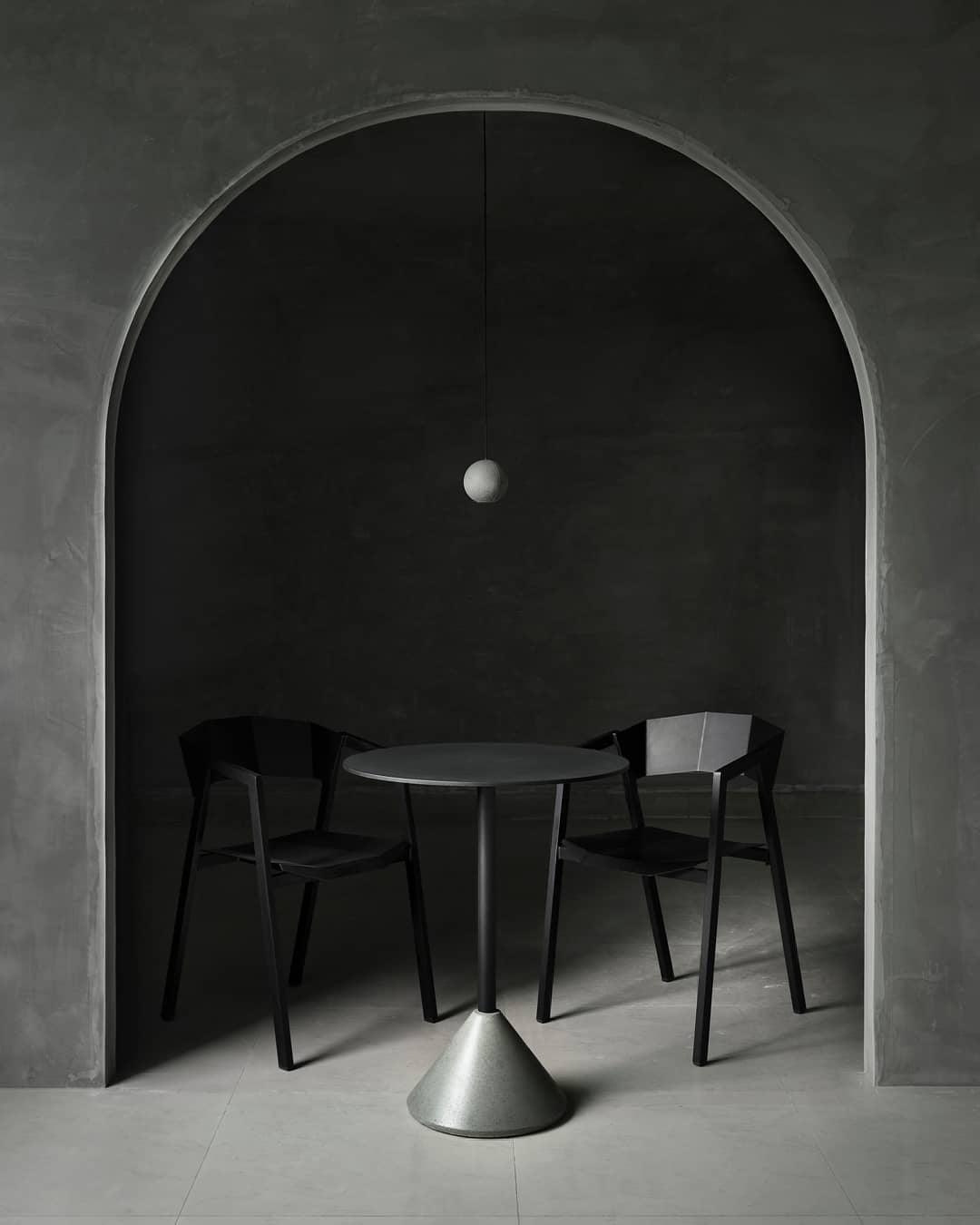 Moon Concrete Pendant Light – Modern Minimalist LED Ceiling Lamp