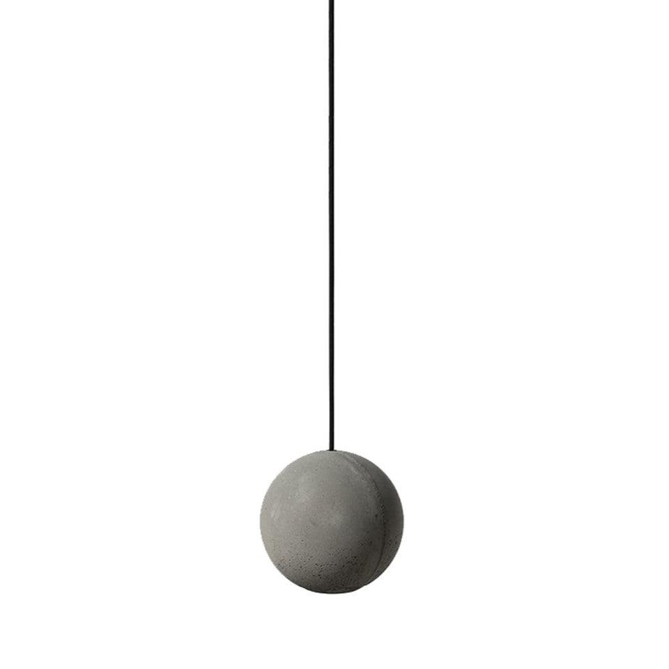 Moon Concrete Pendant Light – Modern Minimalist LED Ceiling Lamp