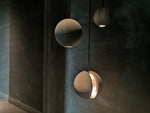 Moon Concrete Pendant Light – Modern Minimalist LED Ceiling Lamp