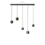 Moon Concrete Pendant Light – Modern Minimalist LED Ceiling Lamp