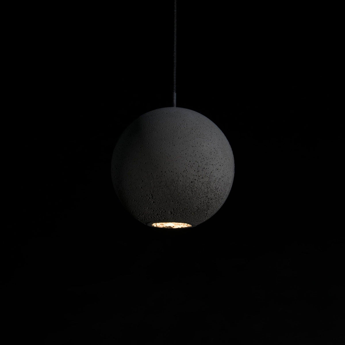 Moon Concrete Pendant Light – Modern Minimalist LED Ceiling Lamp