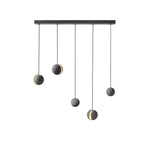 Moon Concrete Pendant Light – Modern Minimalist LED Ceiling Lamp
