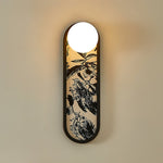 Mosaic Wall Sconce with Embroidered Fabric Shade in Gold or Black