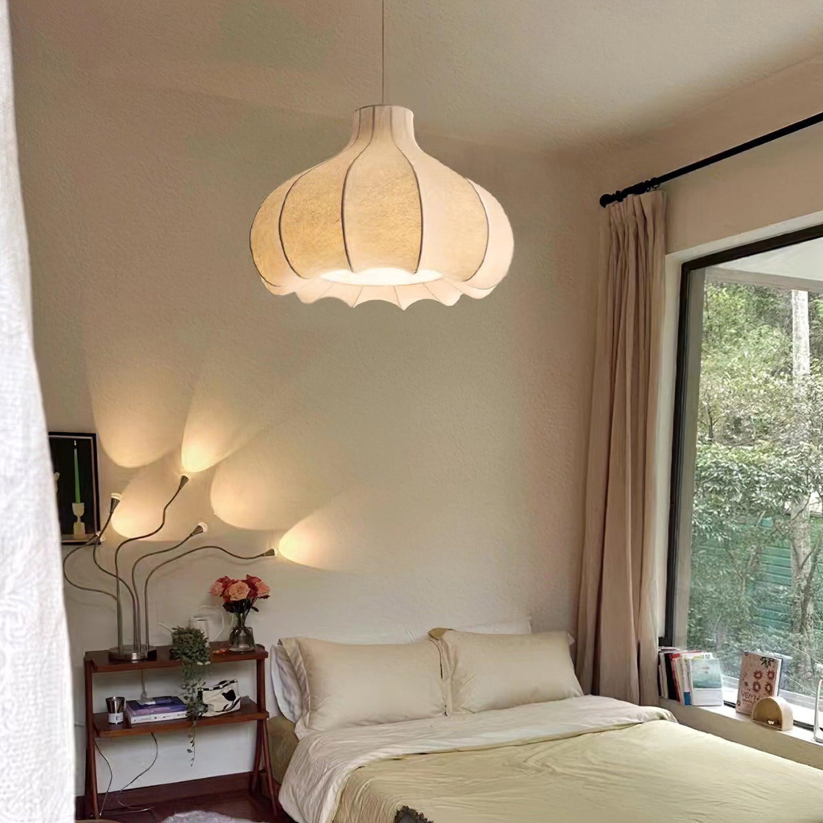 Mosh Silk Pendant Lamp – Modern Minimalist Ceiling Light for Living & Dining