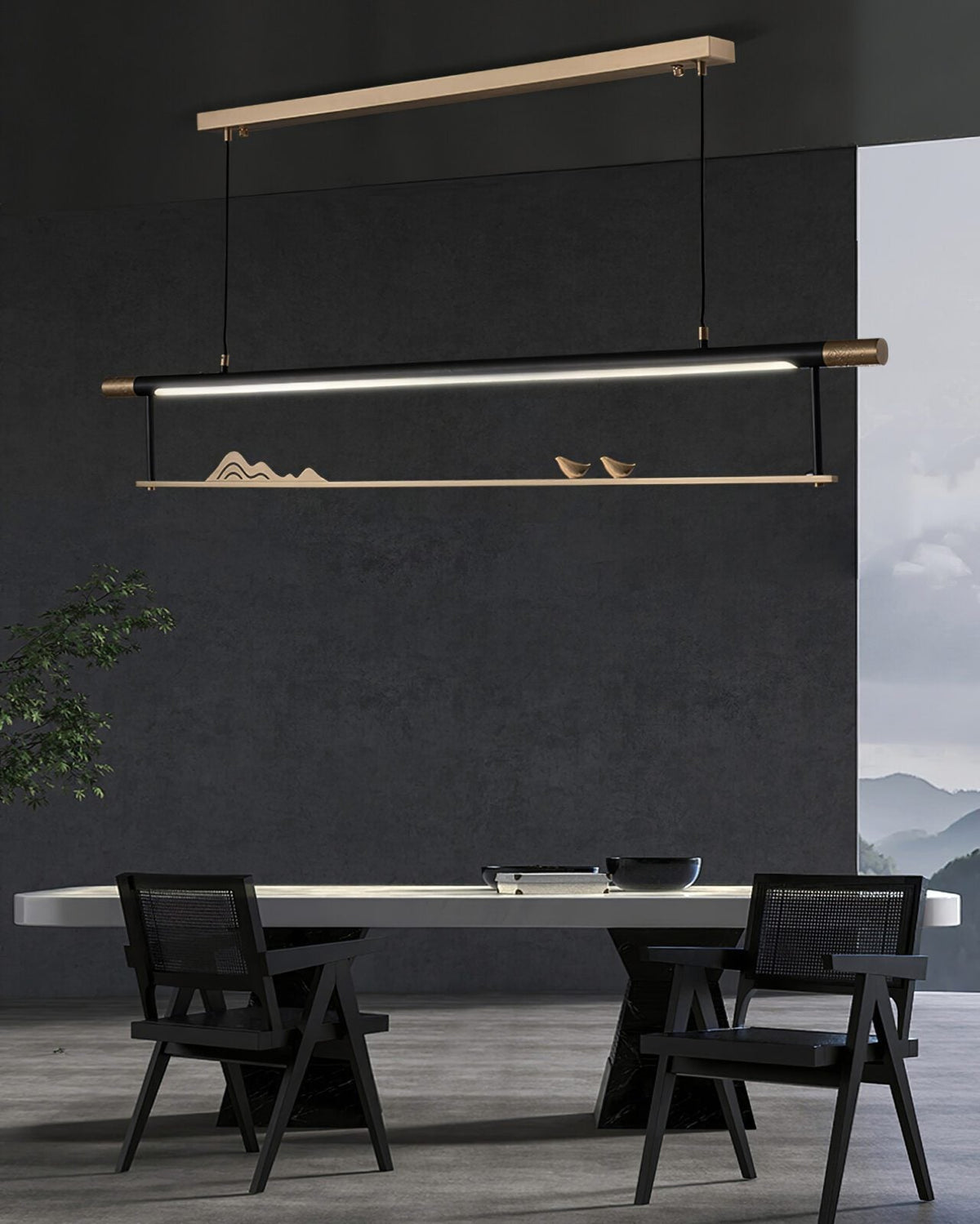 Mountain Bird LED Pendant Light