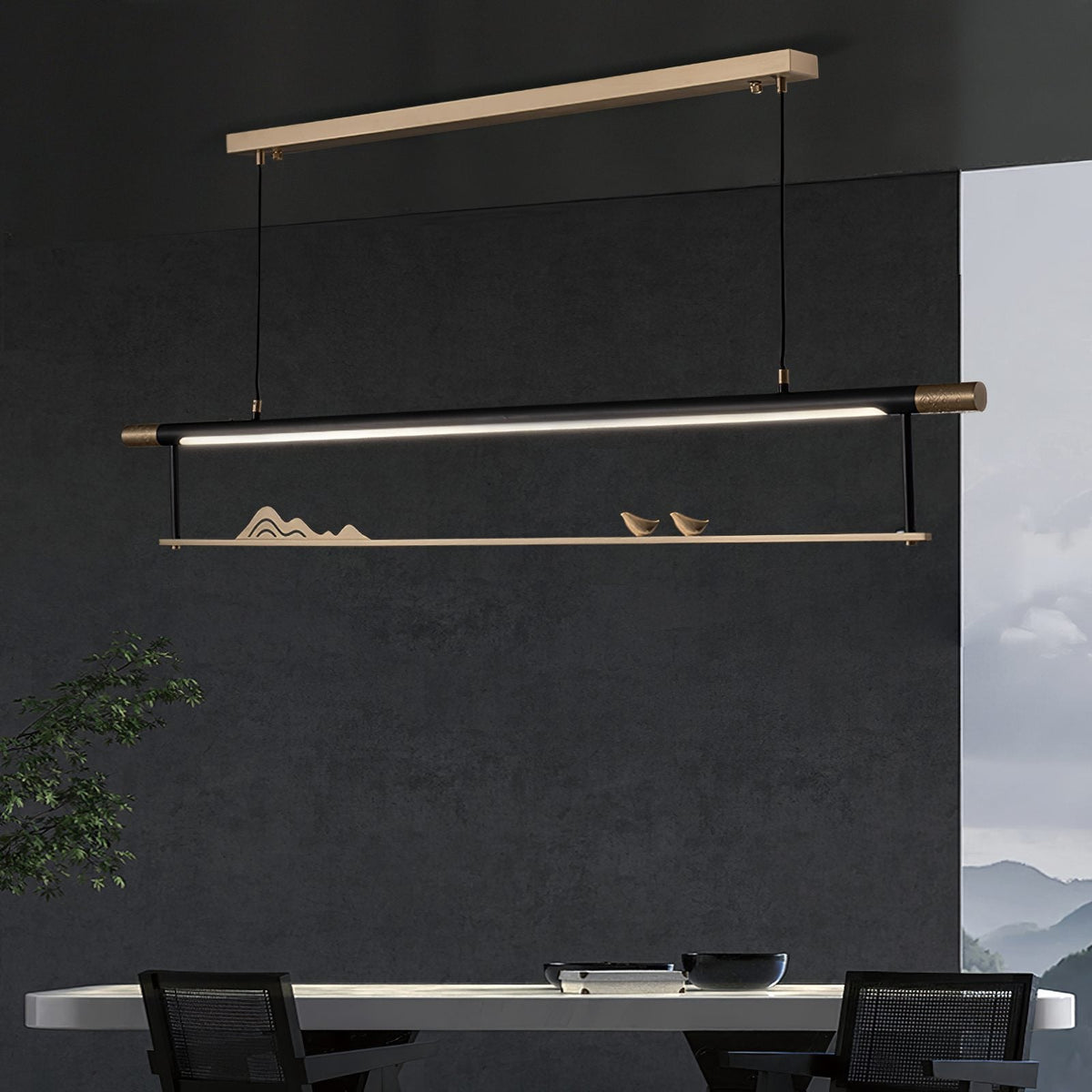 Mountain Bird LED Pendant Light
