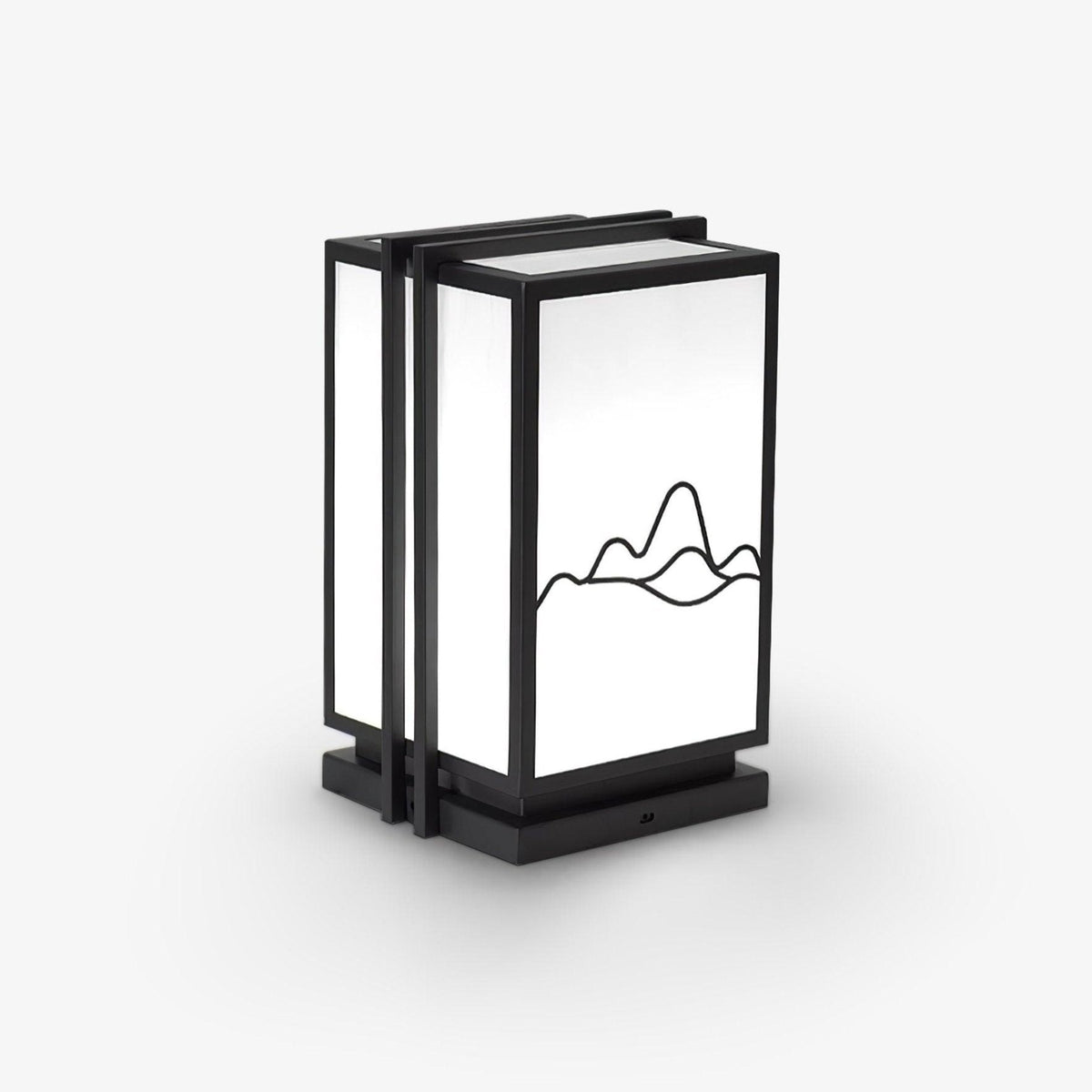 Mountain Outdoor Post Light – Sculptural Stainless Steel LED Landscape Lamp