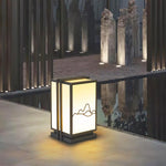 Mountain Outdoor Post Light – Sculptural Stainless Steel LED Landscape Lamp