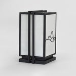 Mountain Outdoor Post Light – Sculptural Stainless Steel LED Landscape Lamp