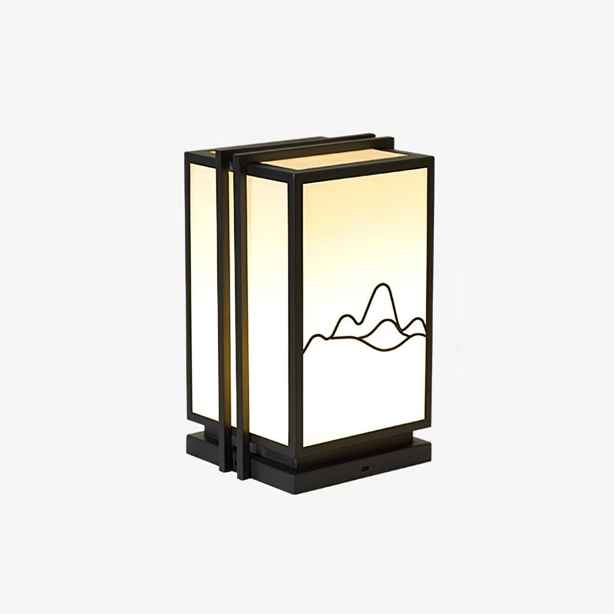 Mountain Outdoor Post Light – Sculptural Stainless Steel LED Landscape Lamp