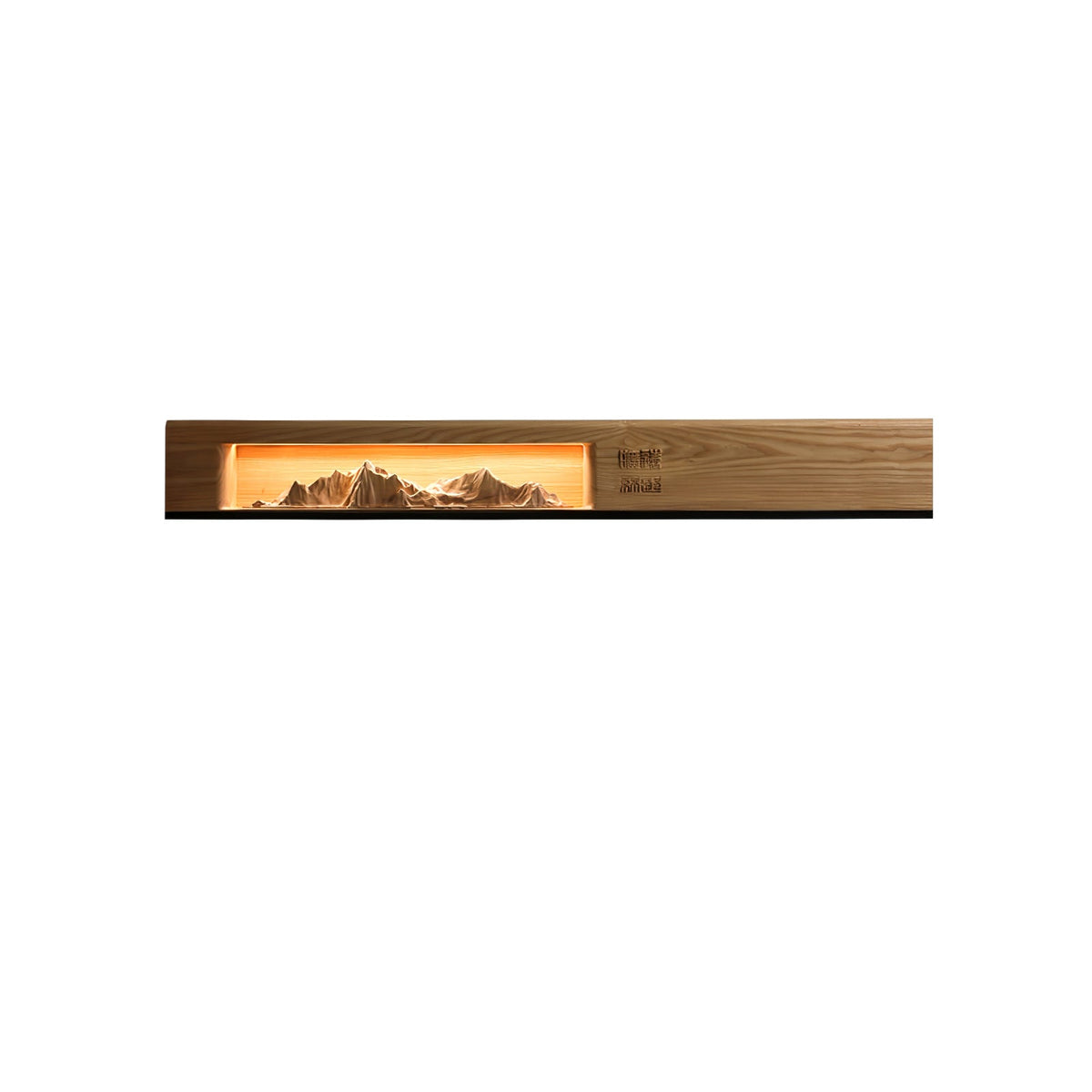 Mountain Reverie Wall Sconce — Handcrafted Wood LED Wall Light