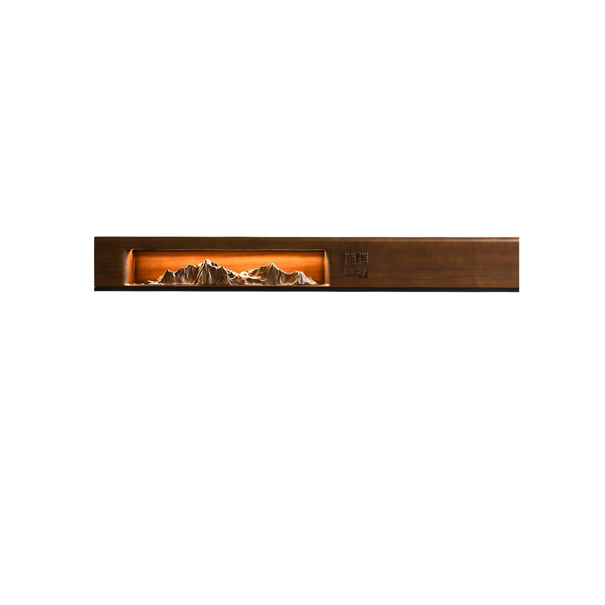 Mountain Reverie Wall Sconce — Handcrafted Wood LED Wall Light
