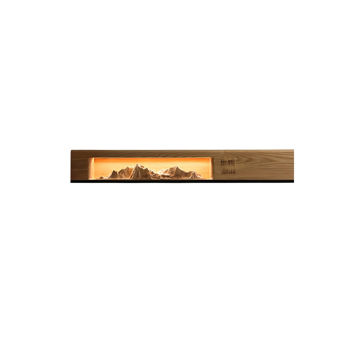 Mountain Reverie Wall Sconce — Handcrafted Wood LED Wall Light
