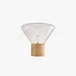 Bois Table Lamp – Handcrafted Wood & Blown Glass Designer Lamp