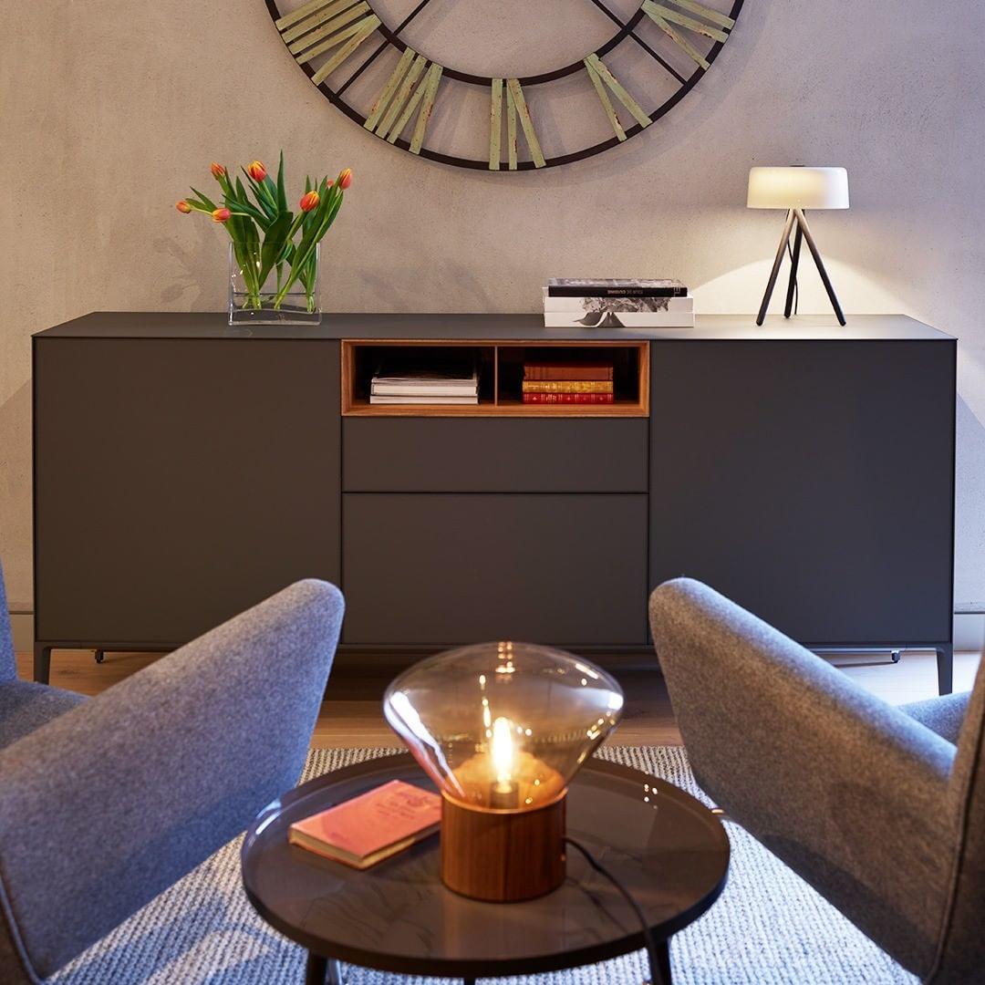 Bois Table Lamp – Handcrafted Wood & Blown Glass Designer Lamp