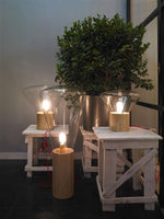 Bois Table Lamp – Handcrafted Wood & Blown Glass Designer Lamp