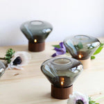 Bois Table Lamp – Handcrafted Wood & Blown Glass Designer Lamp
