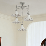 Mugena Bloom Chandelier – Five-Light Floral Ceramic Pendant Chandelier