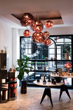 Lava Swag Pendant Light – Sculptural Molten Shade with Mirror Effect