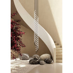 Multidot Modern LED Chandelier with Acrylic Spheres and Metal Rings